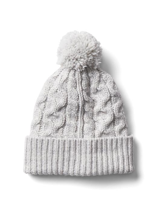 View large product image 1 of 1. Honeycomb cable knit beanie
