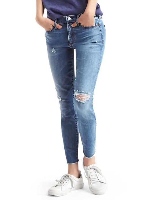 Mandy Midrise Skinny Distressed Jeans Mandy Midrise Skinny Distressed Jeans