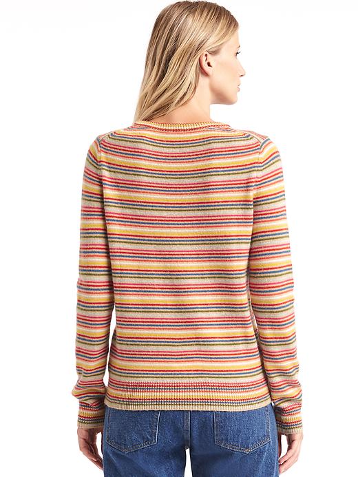 Image number 2 showing, Mini stripe crewneck sweater
