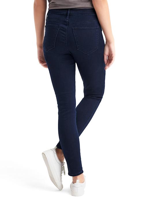 2 of 8 showing, with the color dark indigo of product Mid rise jeggings