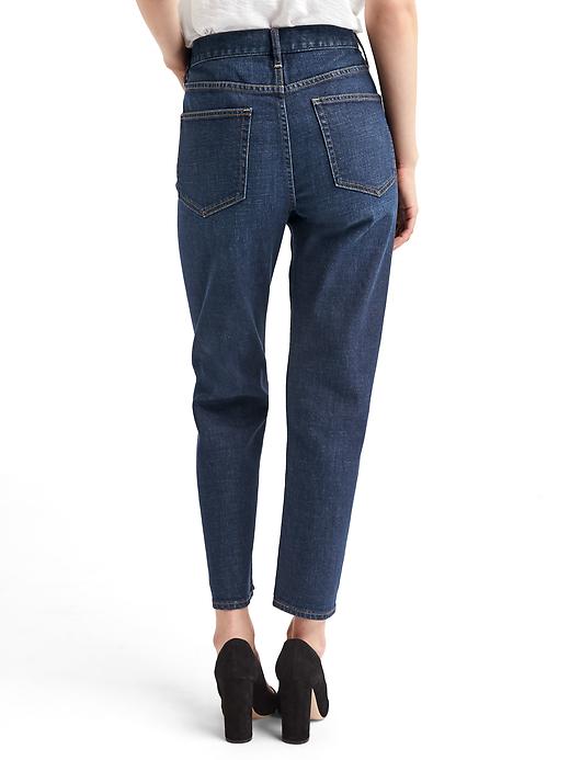 2 of 8 showing, with the color dark indigo of product AUTHENTIC 1969 vintage straight jeans