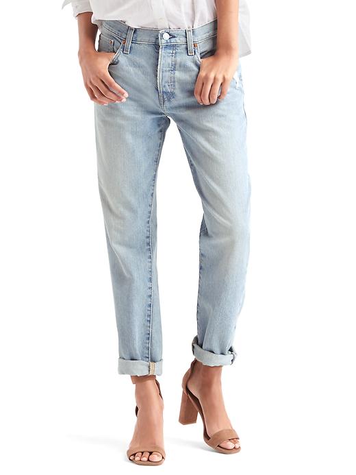 1 of 8 showing, with the color light indigo of product ORIGINAL 1969 boyfriend jeans