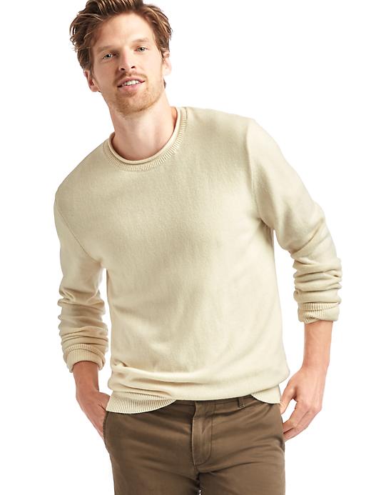 1 of 8 showing, with the color cream of product Cozy roll-neck sweater