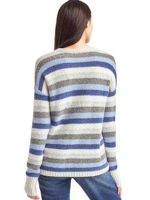 Image number 2 showing, Multi-color stripe sweater