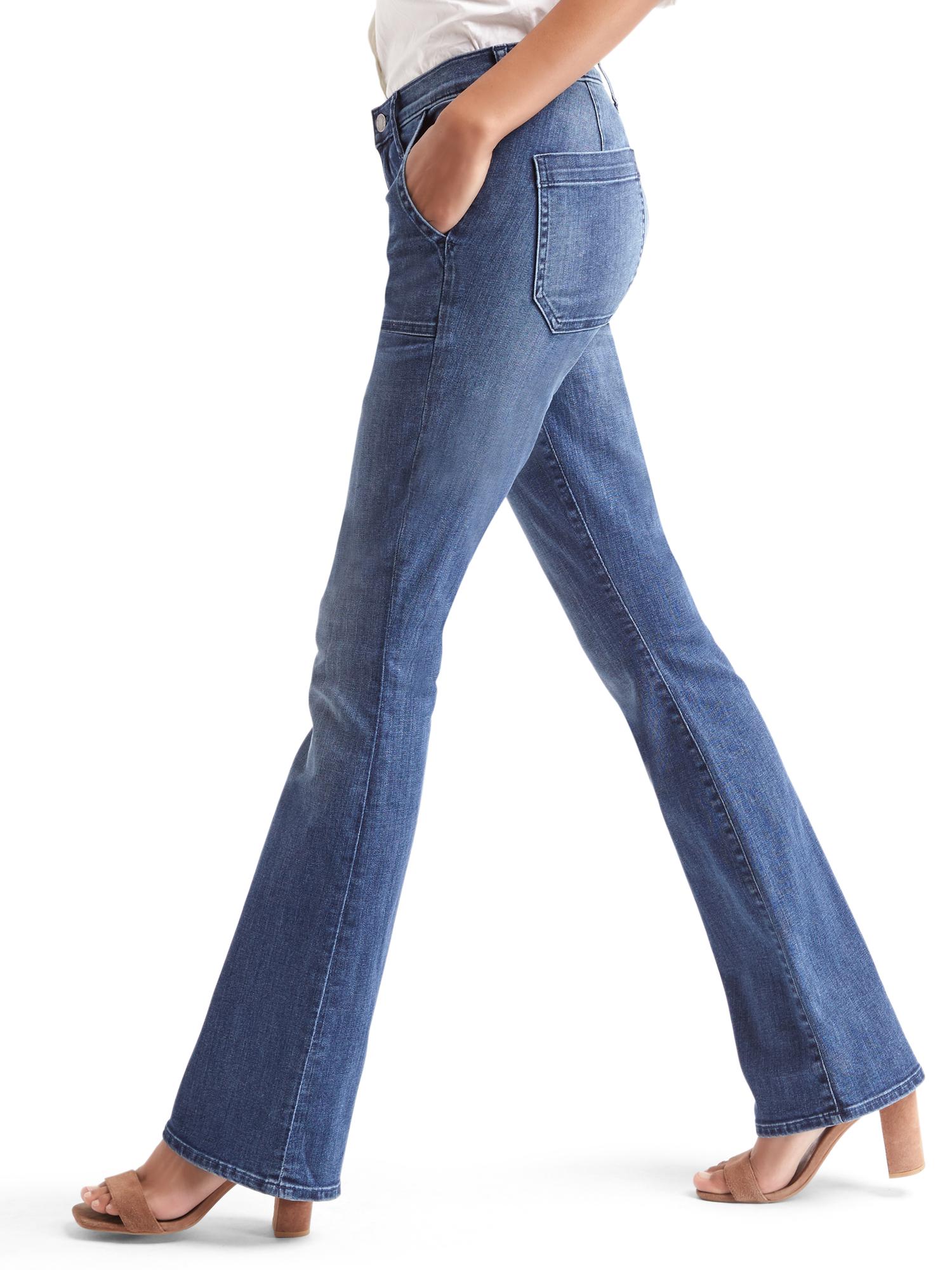 Mid rise baby boot jeans Gap