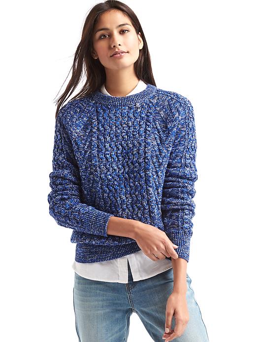 Wavy cable knit sweater | Gap