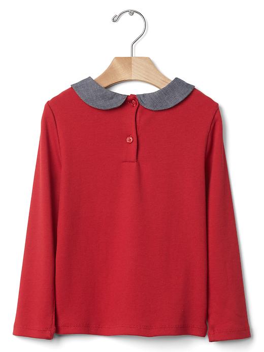 Image number 2 showing, Long sleeve collared tee