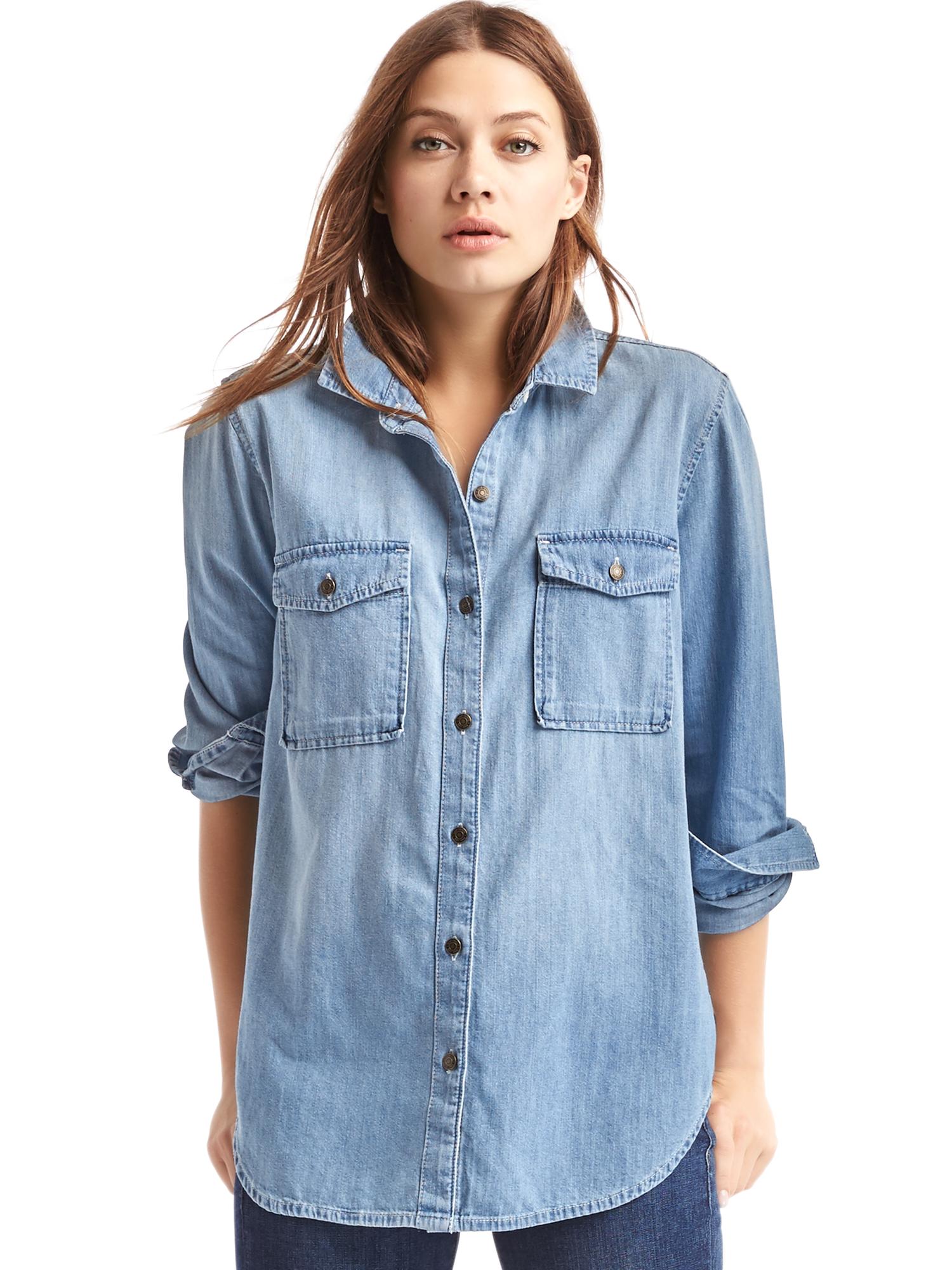 Gap 1969 denim on sale shirt
