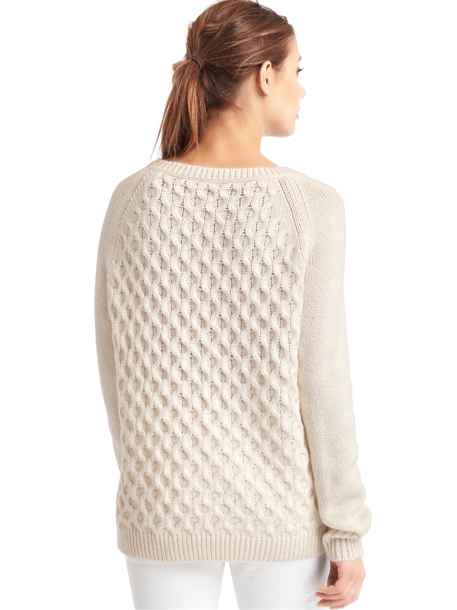 knitchy honeycomb cable pullover ニッチー トップス