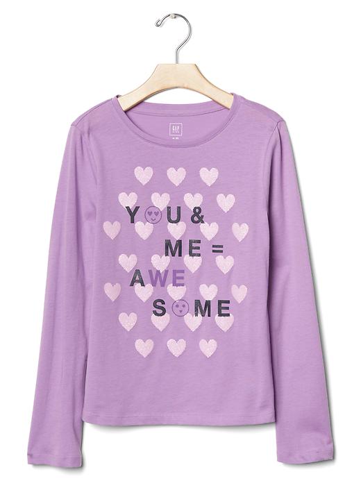1 of 8 showing, with the color petal 723 of product Embellished graphic tee