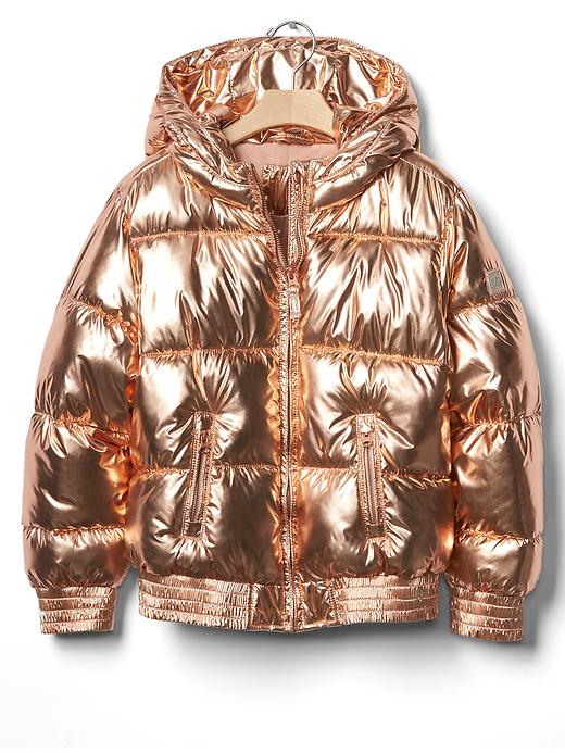 Rose gold puffer