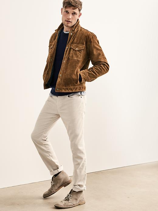 Gap suede hot sale jacket mens