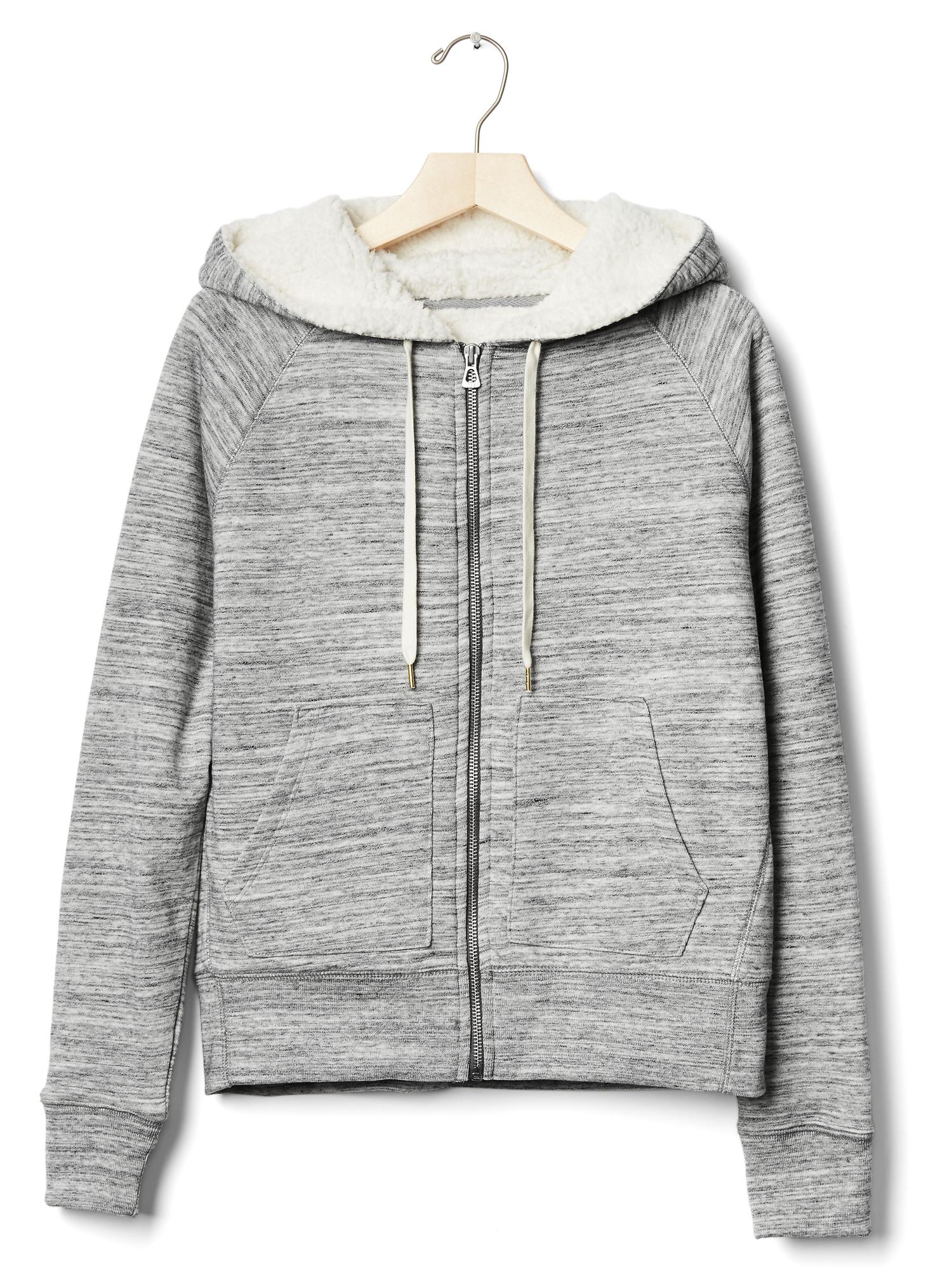 Sherpa zip hoodie | Gap
