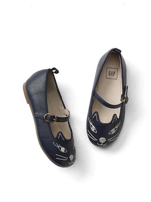 1 of 8 showing, with the color blue galaxy of product Cat mary jane flats