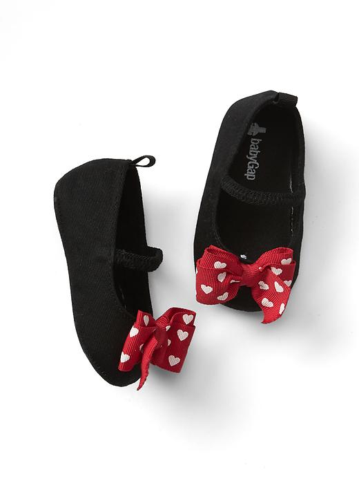 1 of 8 showing, with the color true black of product Dotty bow mary janes