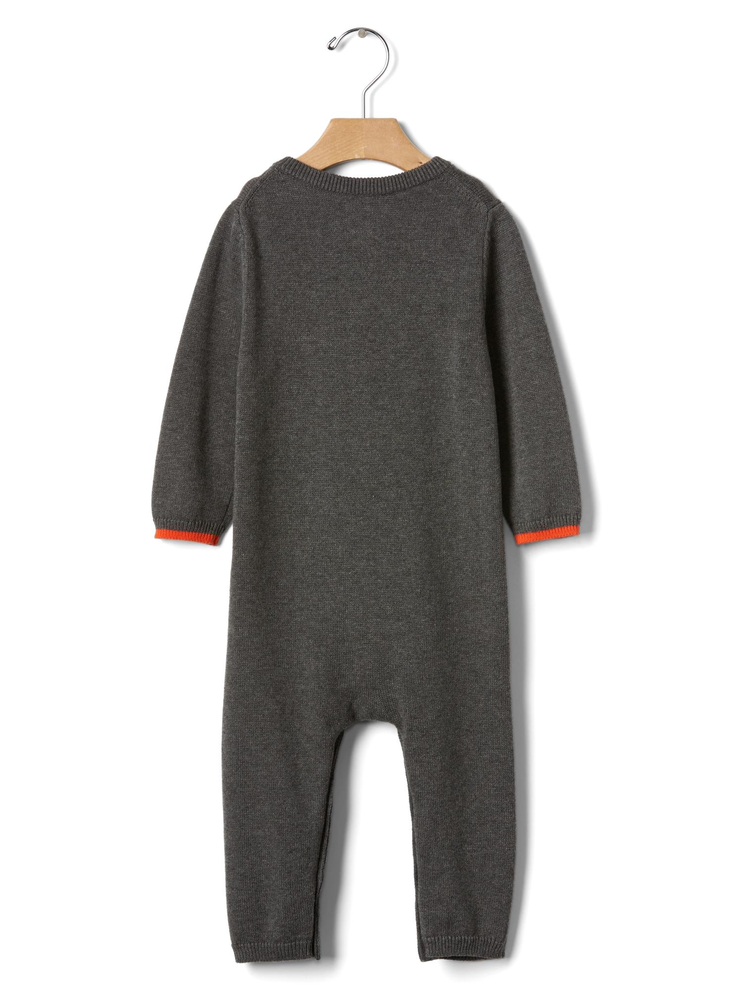 Bright stripe yeti sweater one piece