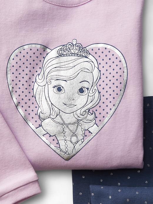 2 of 8 showing, with the color pale lilac of product babyGap &#124 Disney Baby Sofia the First sleep set