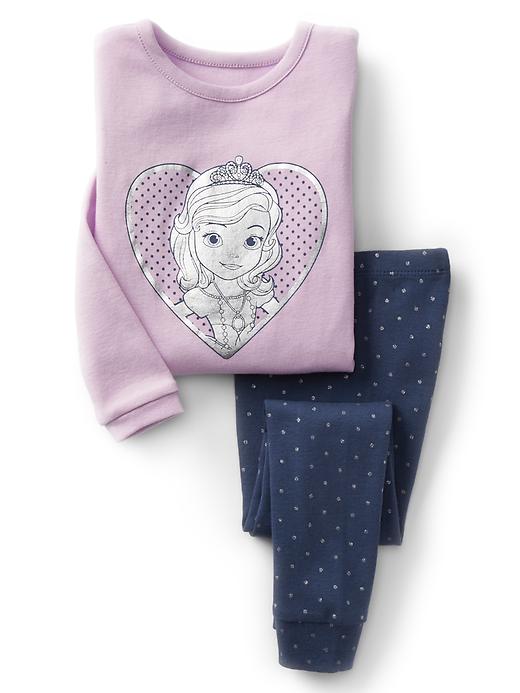 1 of 8 showing, with the color pale lilac of product babyGap &#124 Disney Baby Sofia the First sleep set