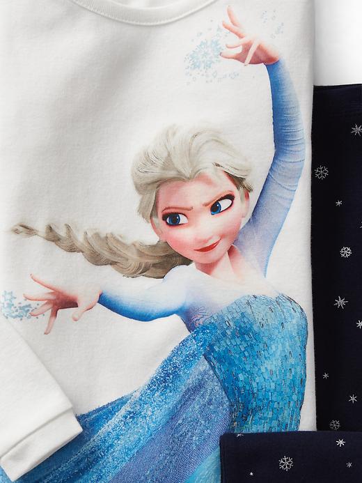 2 of 8 showing, with the color new off white of product babyGap &#124 Disney Baby Elsa sleep set