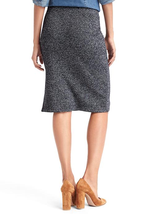 2 of 8 showing, with the color crayon true indigo of product Sweater pencil skirt