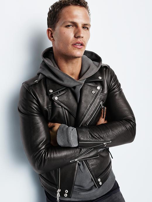 希少✨【ジョンエリオット×GAP×GQ】ダブル ライダース 牛革 黒 Mサイズ Gap x GQ John Elliott motorcycle jacket | Gap