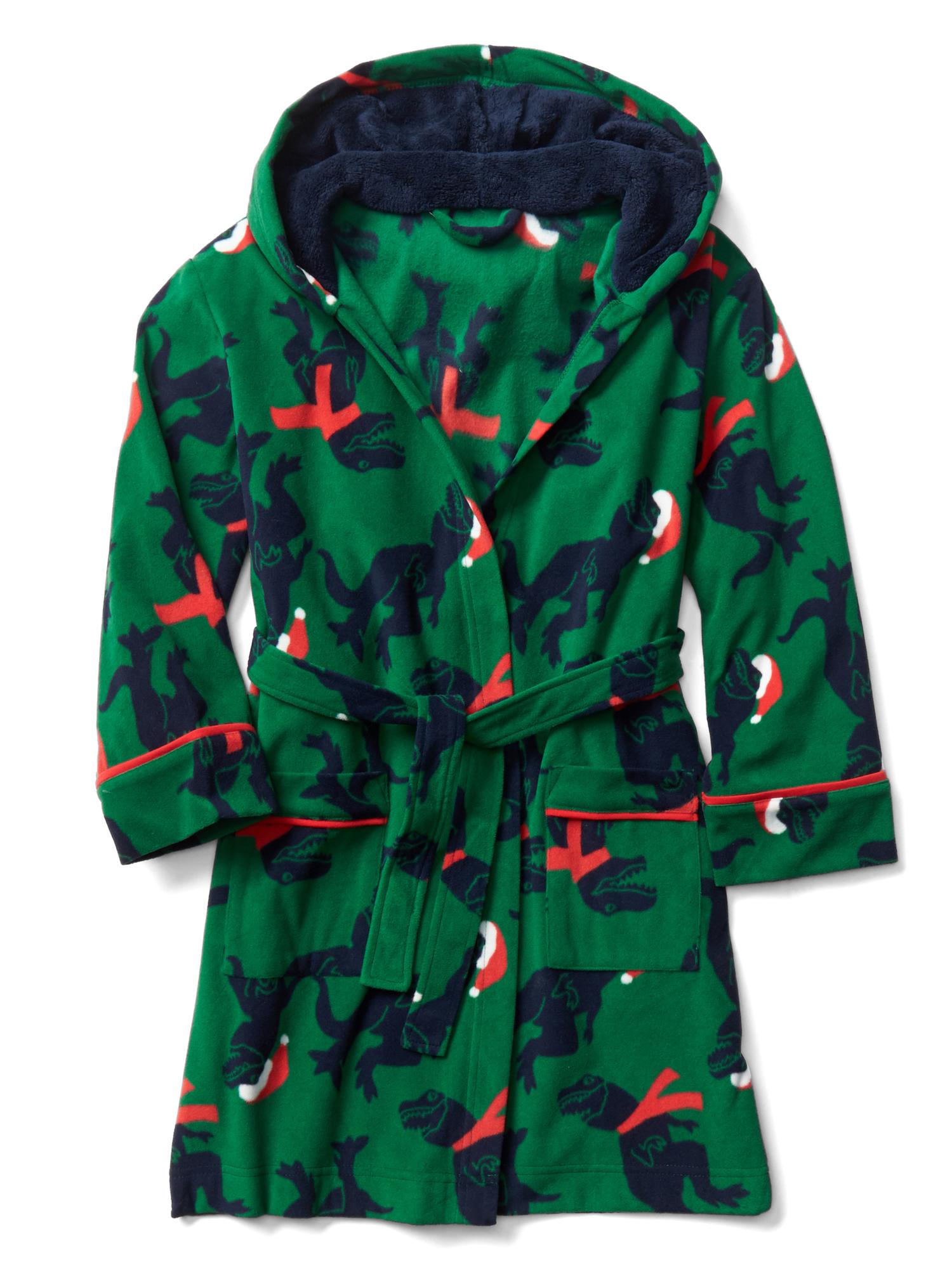 Dino fleece sleep robe Gap