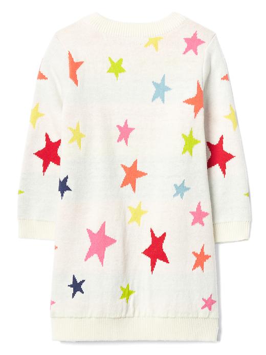 2 of 8 showing, with the color ivory frost of product Bright Star Sweater Dress