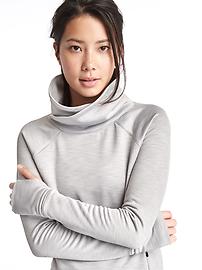 View large product image 4 of 8. Orbital fleece funnel neck pullover
