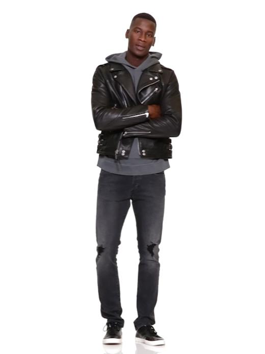 希少✨【ジョンエリオット×GAP×GQ】ダブル ライダース 牛革 黒 Mサイズ Gap × John Elliott John Elliott Gap GQ Leather Rider Jacket | Grailed