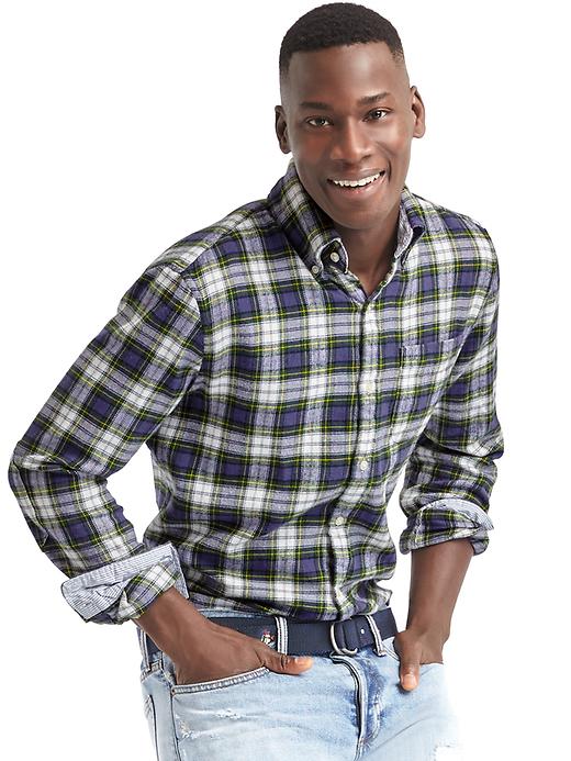 Image number 2 showing, Gap x GQ Michael Bastian plaid flannel shirt