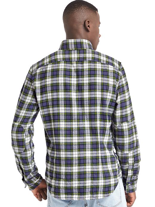 Image number 3 showing, Gap x GQ Michael Bastian plaid flannel shirt