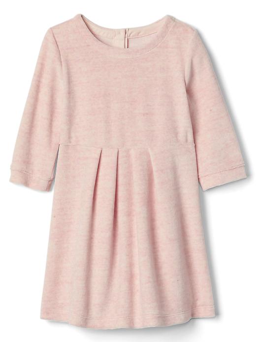 1 of 8 showing, with the color light pink of product Cozy fit & flare dress