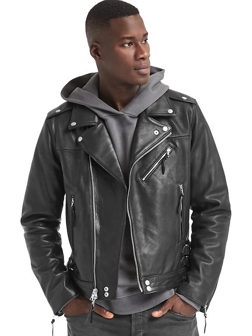 希少✨【ジョンエリオット×GAP×GQ】ダブル ライダース 牛革 黒 Mサイズ Gap x GQ John Elliott motorcycle jacket | Gap