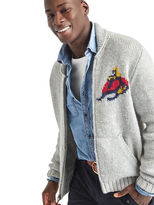 Image number 6 showing, Gap x GQ Michael Bastian chunky cardigan