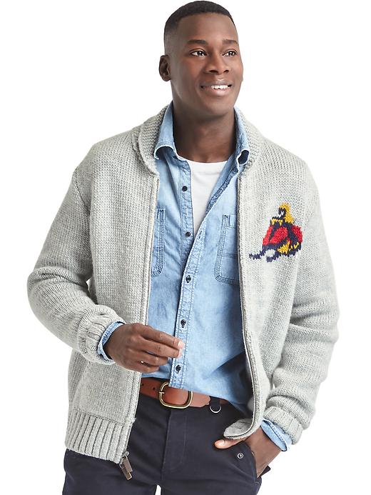 Image number 2 showing, Gap x GQ Michael Bastian chunky cardigan