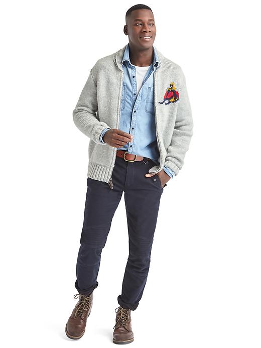 Image number 5 showing, Gap x GQ Michael Bastian chunky cardigan