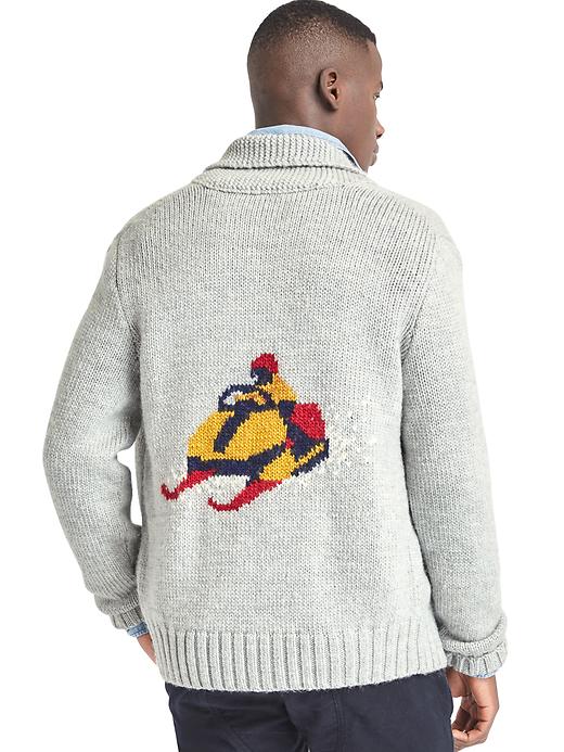 Image number 3 showing, Gap x GQ Michael Bastian chunky cardigan
