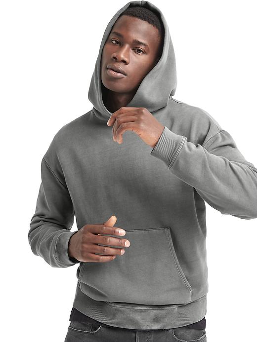 Image number 6 showing, Gap x GQ John Elliott cropped hoodie