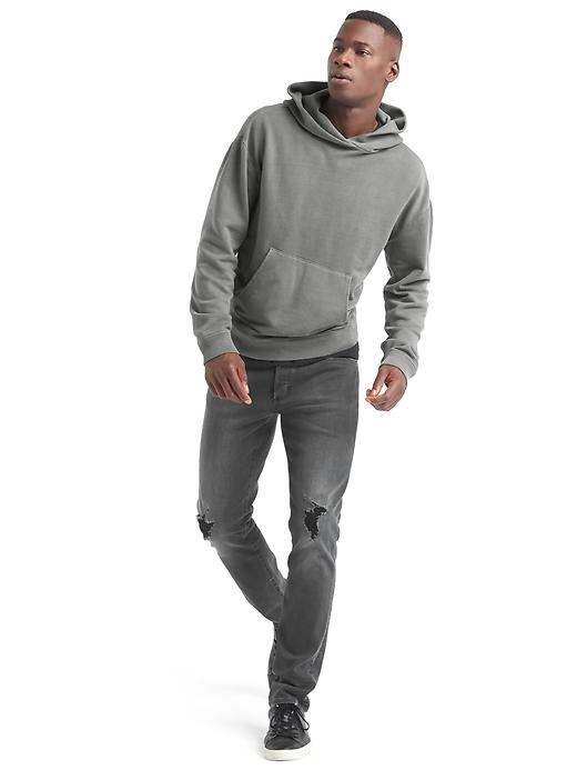 Image number 5 showing, Gap x GQ John Elliott cropped hoodie