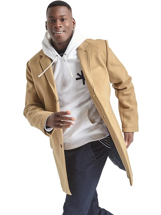 Image number 2 showing, Gap x GQ Saturdays New York City camel topcoat