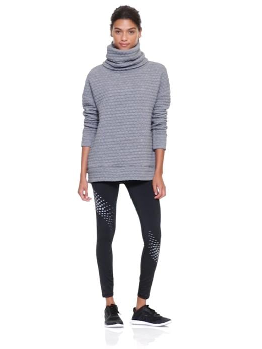 Gap jacquard funnel neck sweatshirt 2025