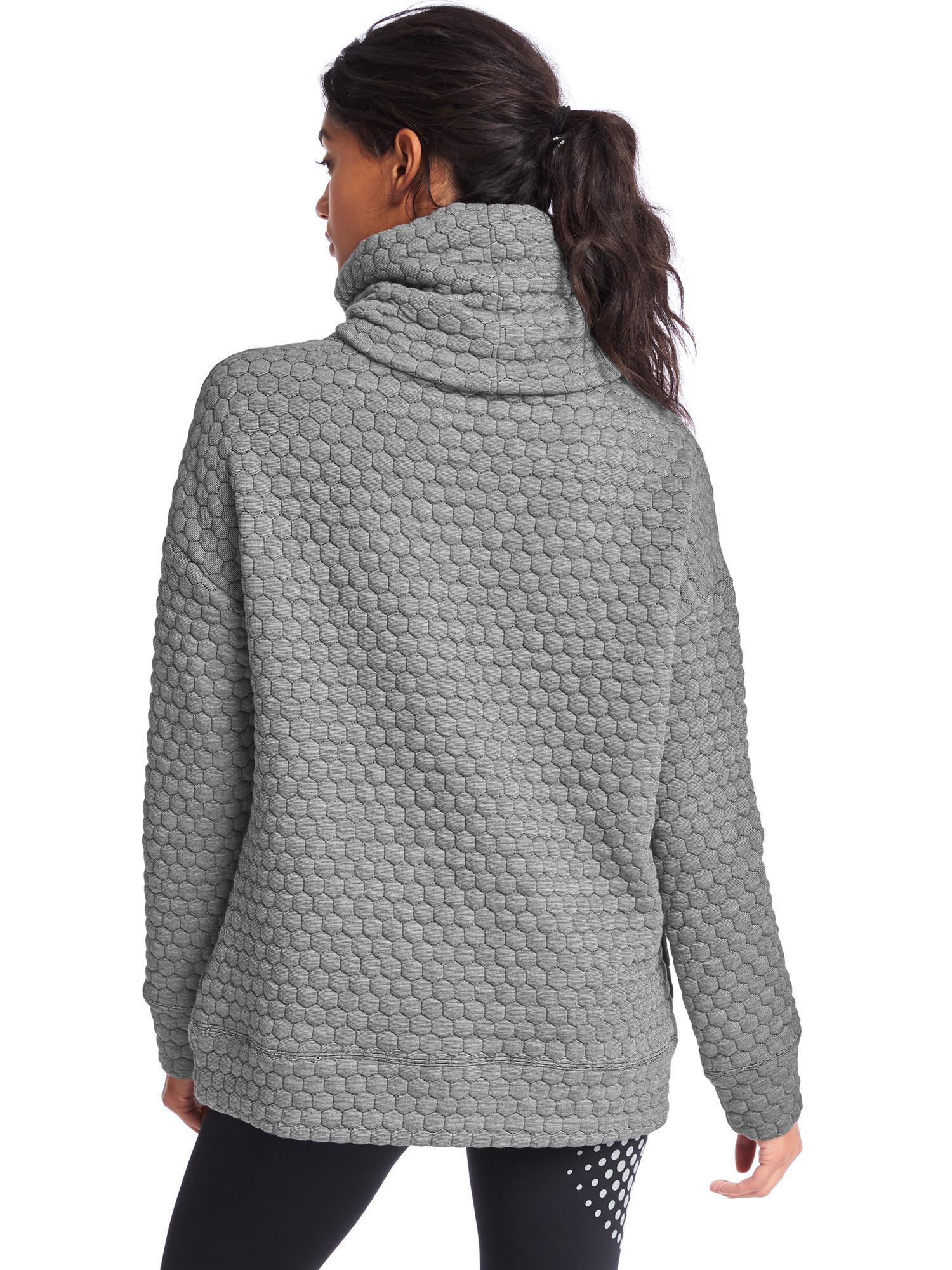 Jacquard funnel neck pullover Gap