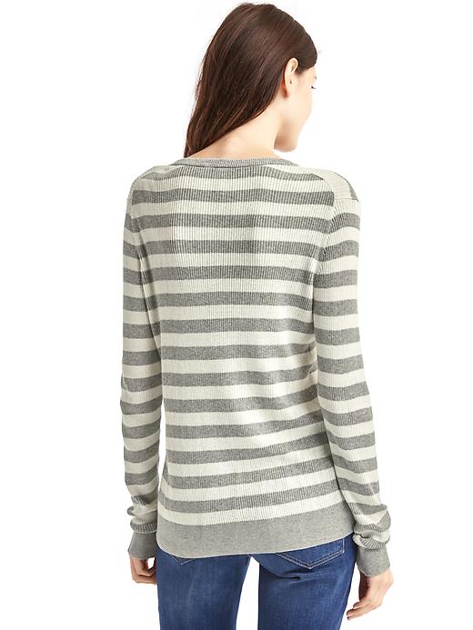 Image number 2 showing, Stripe crewneck sweater