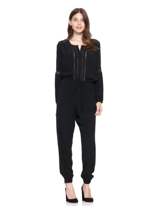 Женские комбинезоны Gap Embroidered-trim drawstring jumpsuit — фото 5