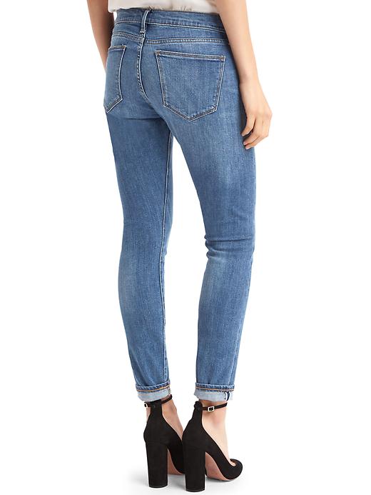 2 of 8 showing, with the color medium indigo of product AUTHENTIC 1969 true skinny selvedge jeans