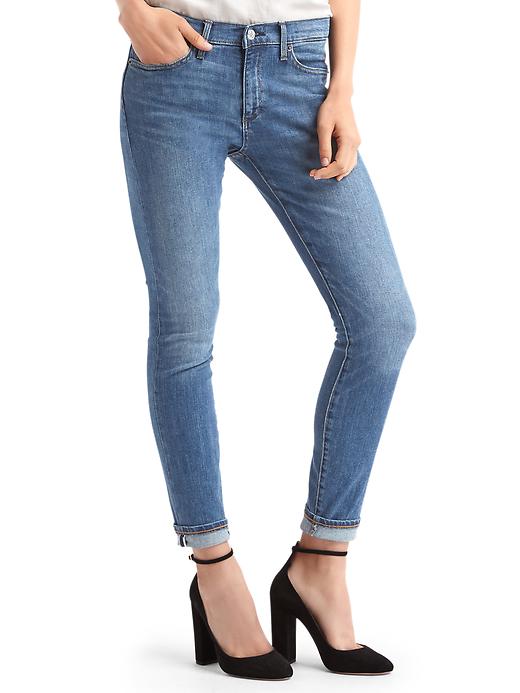 1 of 8 showing, with the color medium indigo of product AUTHENTIC 1969 true skinny selvedge jeans