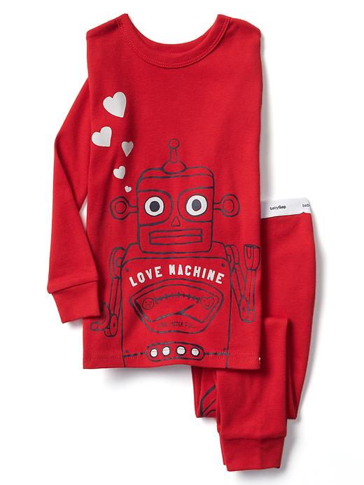 1 of 8 showing, with the color pure red of product Love machine sleep set