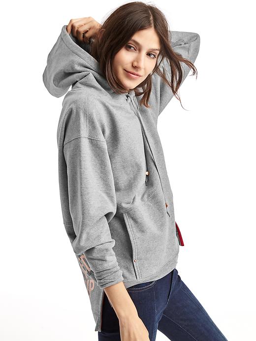 Gap x (RED) metallic graphic pullover hoodie | Gap