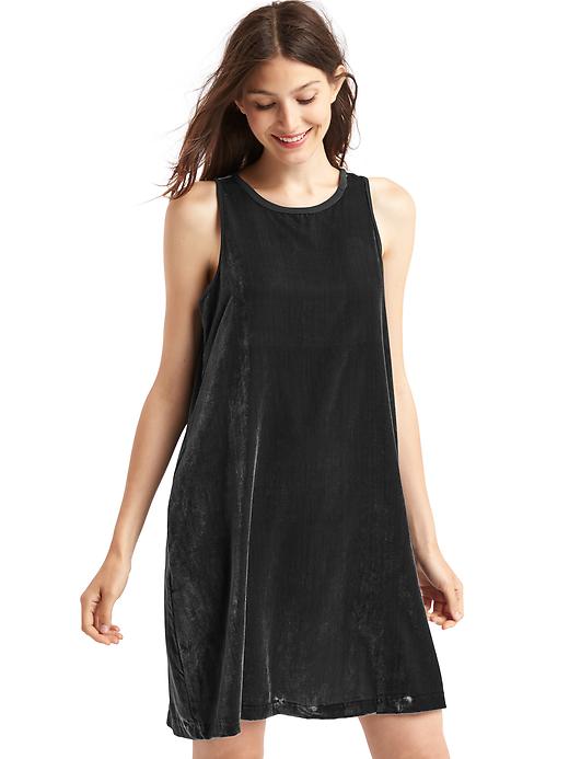Velvet swing dress | Gap