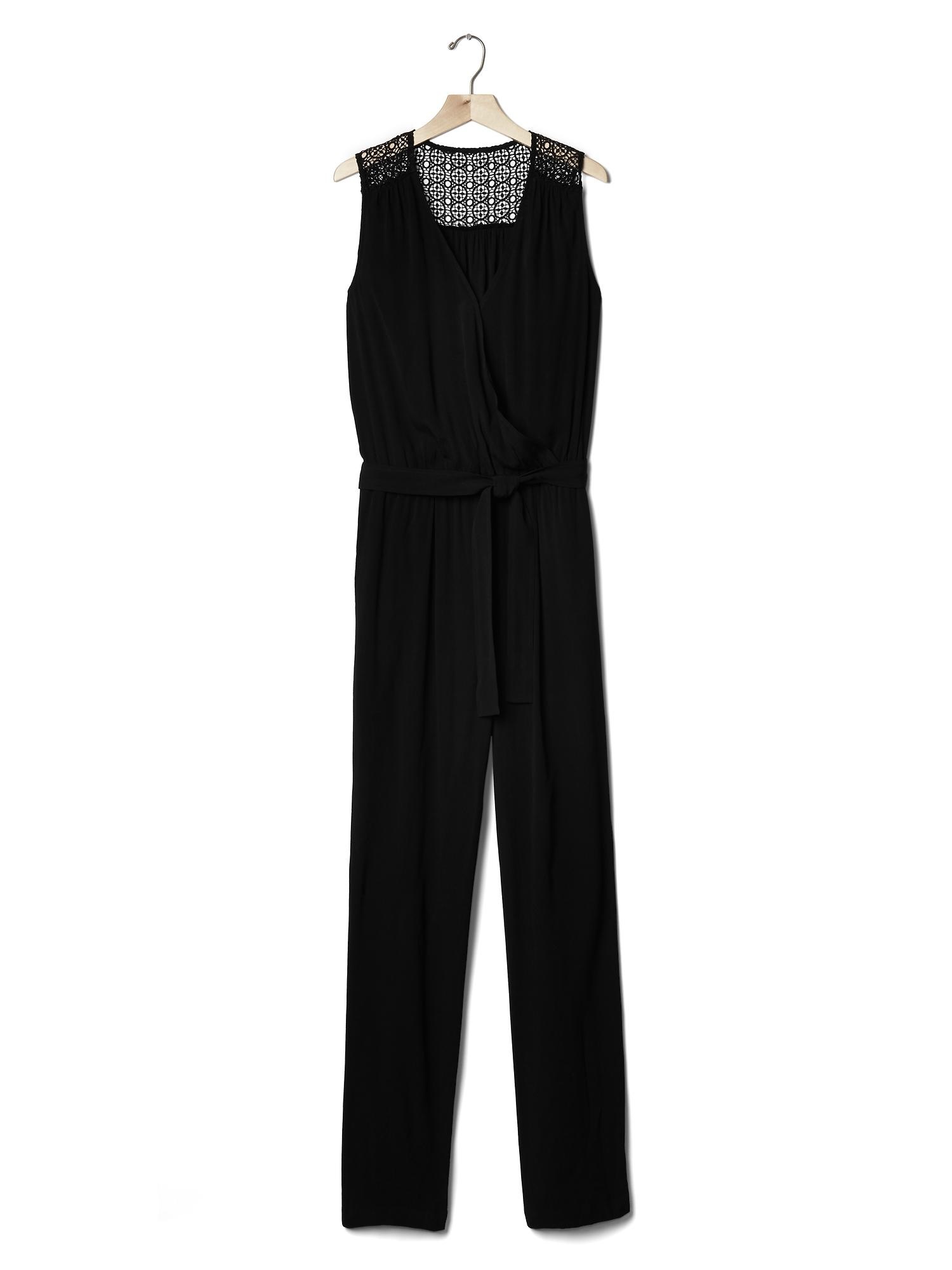Женские комбинезоны Gap Sleeveless wrap-tie jumpsuit — фото 4
